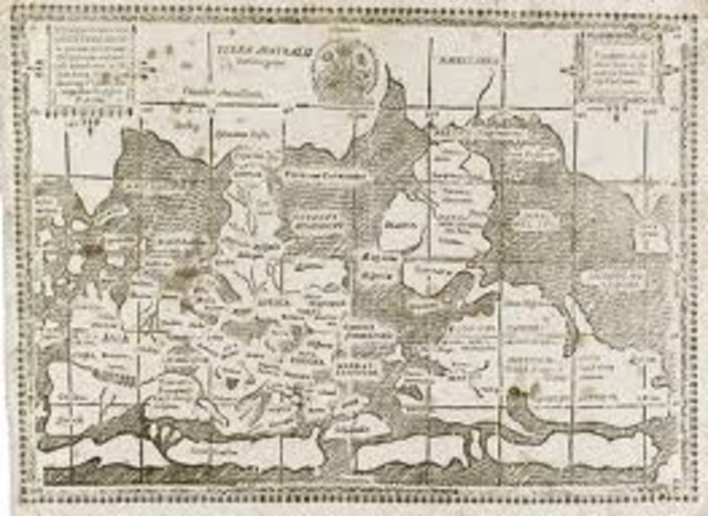 Medeltidens start: Kartan blir ett teologiskt verktyg.