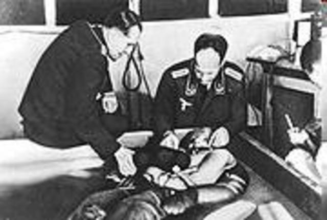 Freezing experiments conducted in Auschwitz