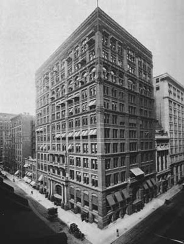 Louis Sullivan builds the first skyscraper in Chicago