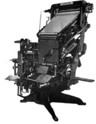 Linotype invented