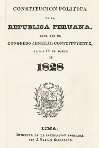Promulgación de la constitución de 1828
