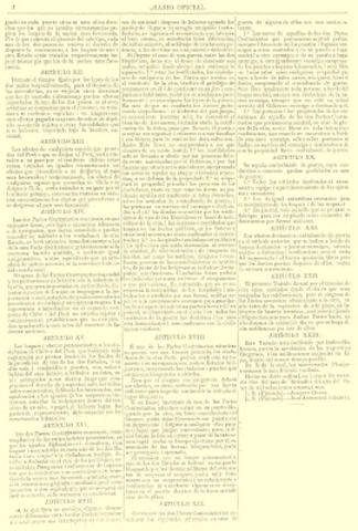 Se firmó en Lima el Tratado de Paz, Amistad, Comercio y Navegación Peruano – Brasileño