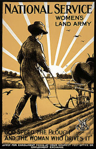Women's Land Army was set up