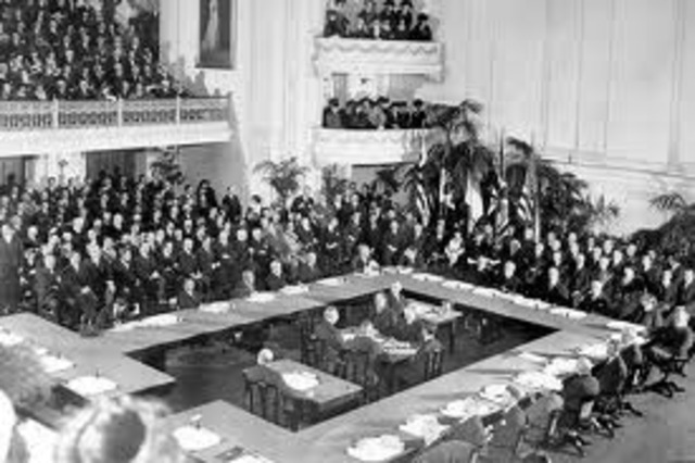 Podpis dohody z Pařížské mírové konference