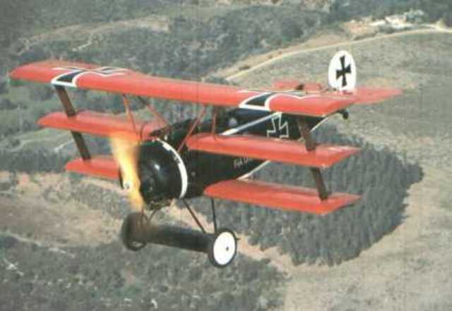 The Red Baron is shot down