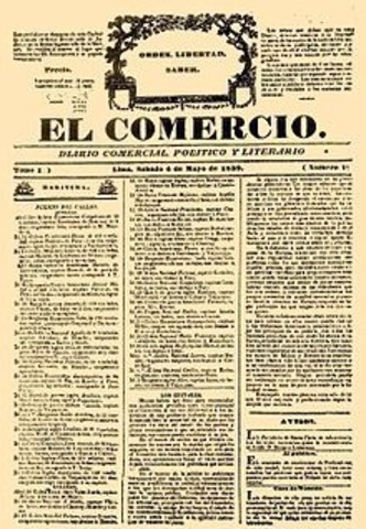 Se publicó el diario "El Comercio"