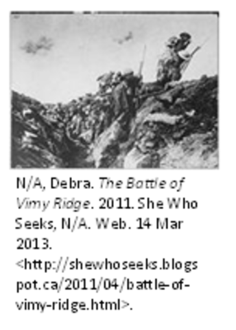 The Battle of Vimy Ridge