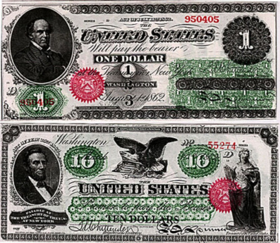The Goverment issues greenbacks