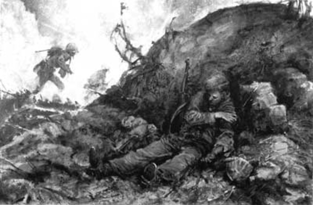 US landings on Iwo Jima.