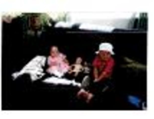 Playing dollies with my sister