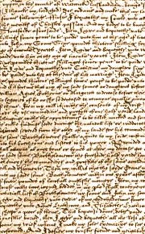 William Shakespeare Makes His Will