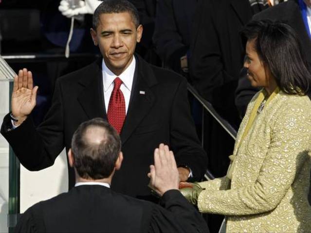 Obama was Inaugurated as the 44th President of the United States