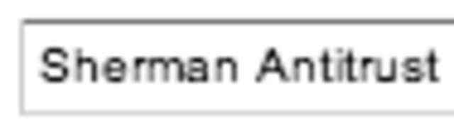 Sherman Antitrust
