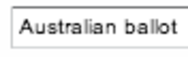 Australian ballot