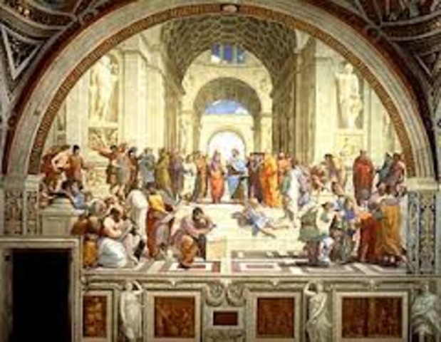Raphael paints The School of Athens