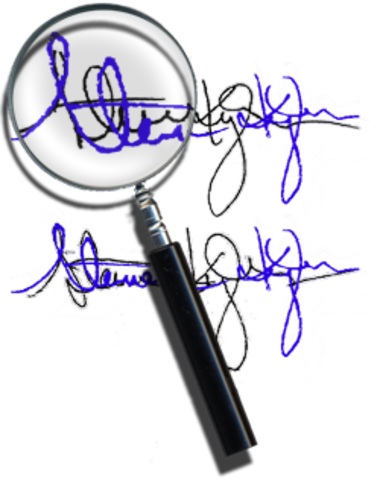 Found guilty of forging a document