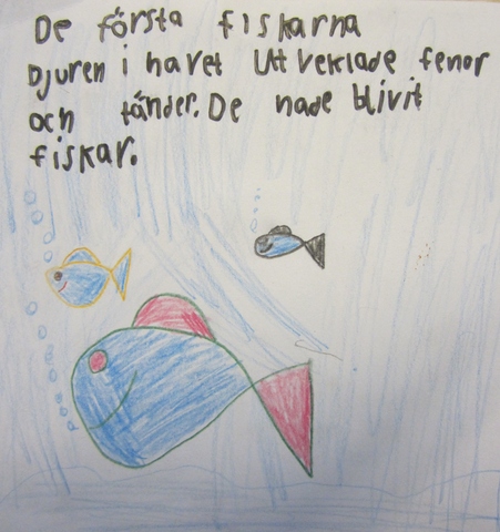 De första fiskarna. 435-280 miljoner år sedan.