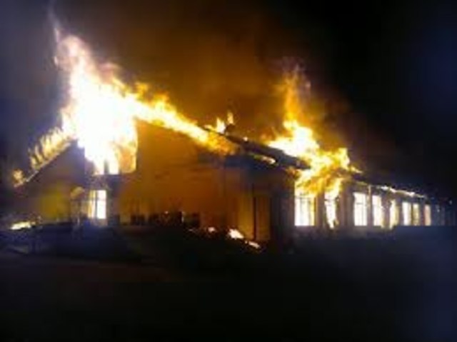 Большой пожар в Казани