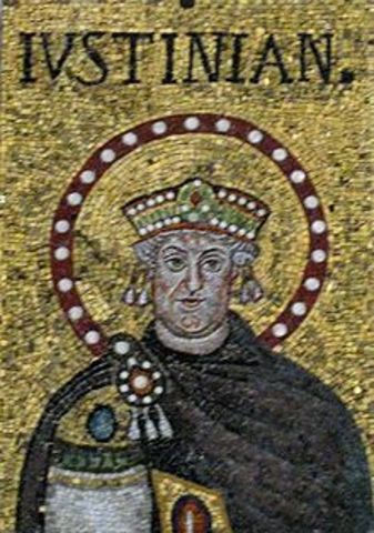 Justinian became leader of Byzantine Empire
