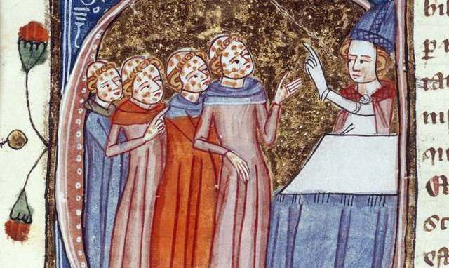 The worst of the plague. 10,000 poeple died daily.