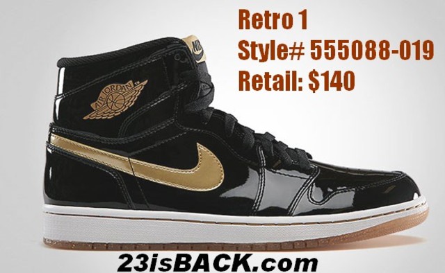Retro 1 HI - Black/Gold