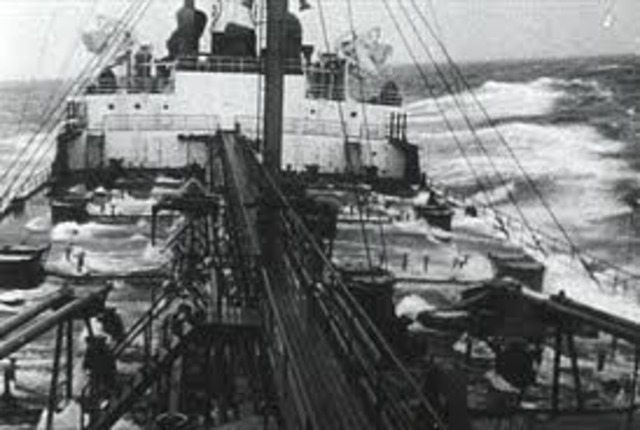 Start of the war in Atlantic/ European