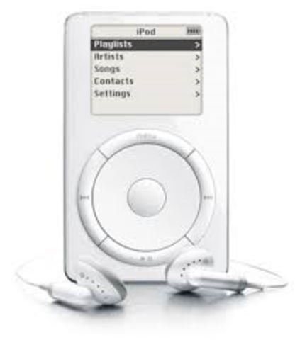 October 2001, when Apple launched its first portable music player.