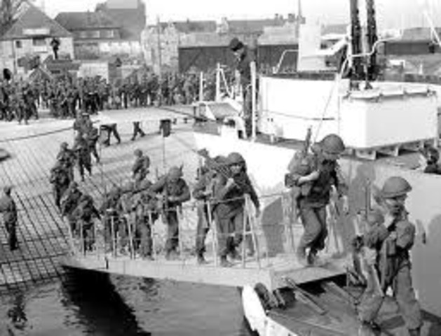 Canada declares war on Germany along side Britain