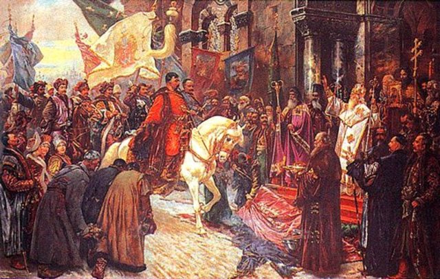 Вїзд Б.Хмельницького в Київ