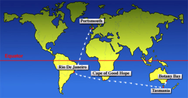 First Fleet Departure from England