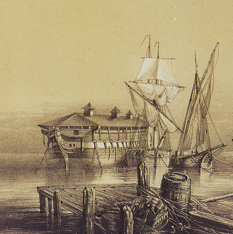 England passes the haulk act to the house of convicts in old ships.