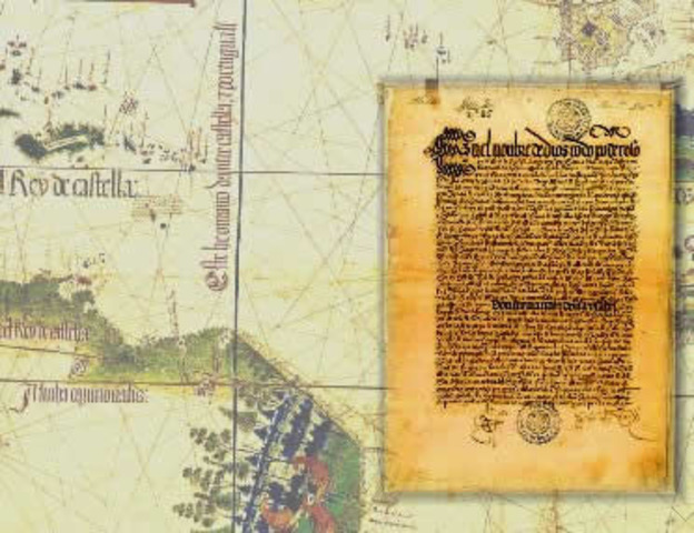 Assinatura do Tratado de Tordesilhas