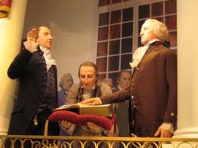 Sworn in as First President