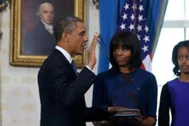 Obama was Inaugurated as the 44th President of the United States