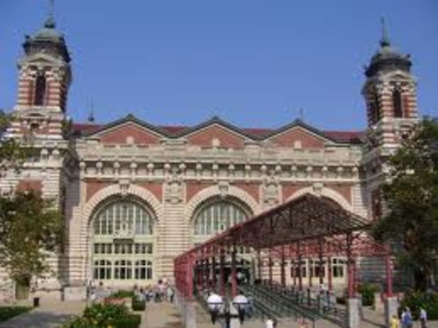 Entering Ellis island