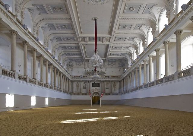 The riding hall was rebuilt after the Ottoman Wars.