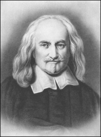 Thomas Hobbes outlines the social contract in Leviathan