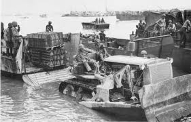 Caterpillar provides support for the military during World War II.