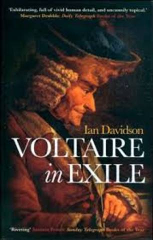 Voltaire is exiled to England