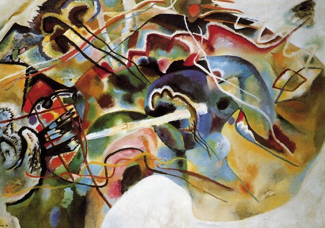 Wassily Kandinsky, Peinture au bord blanc, Moscou,