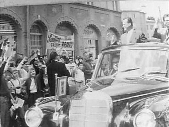 Brandt houd zijn eerste verkiezingscampagne.