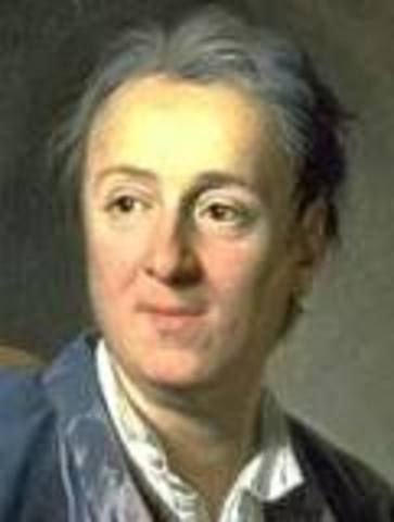 Denis Diderot publishes the firat volumes of his Encyclopedia