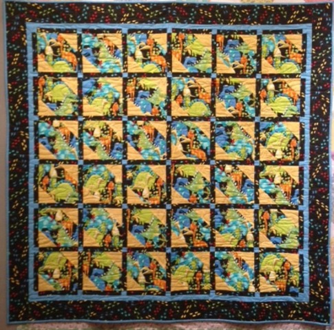 Lillie's Dino Quilt DONE