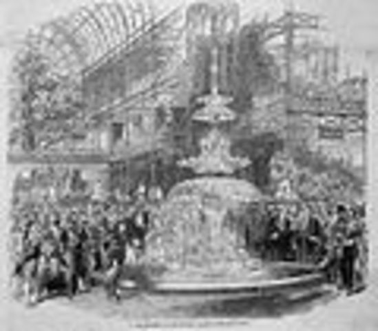 The Great Exhibition of 1851 was held at the Crystal Palace which was especially built to house this exhibition. Six million tickets sold.