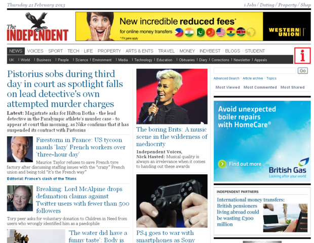 The Independent announces plans for a metered paywall for international readers