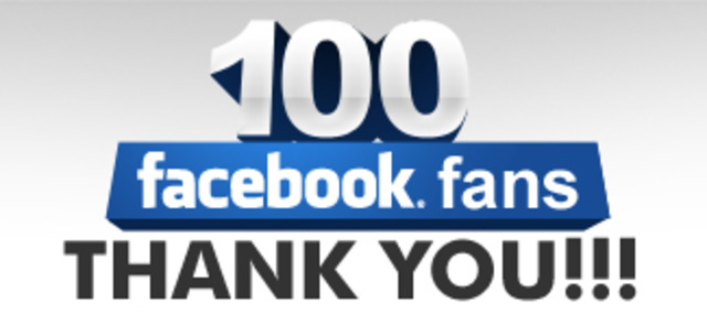 100 FACEBOOK FANS!