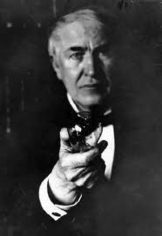 The electric light bulb was invented by American Thomas Edison