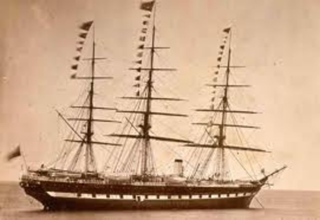 Brunel built the S. S. Great Britain, the first propeller driven steamship.