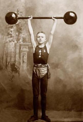 weight lifiting wasnt popular yet