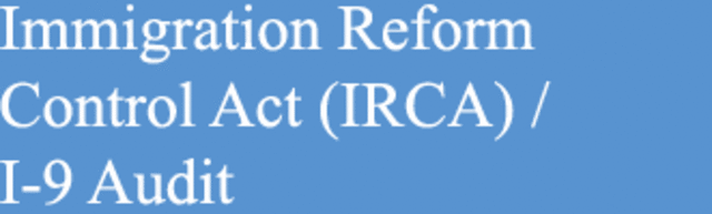 Immigration and Reform Control Act (IRCA): this act allowed illegal immigrants amnesty.